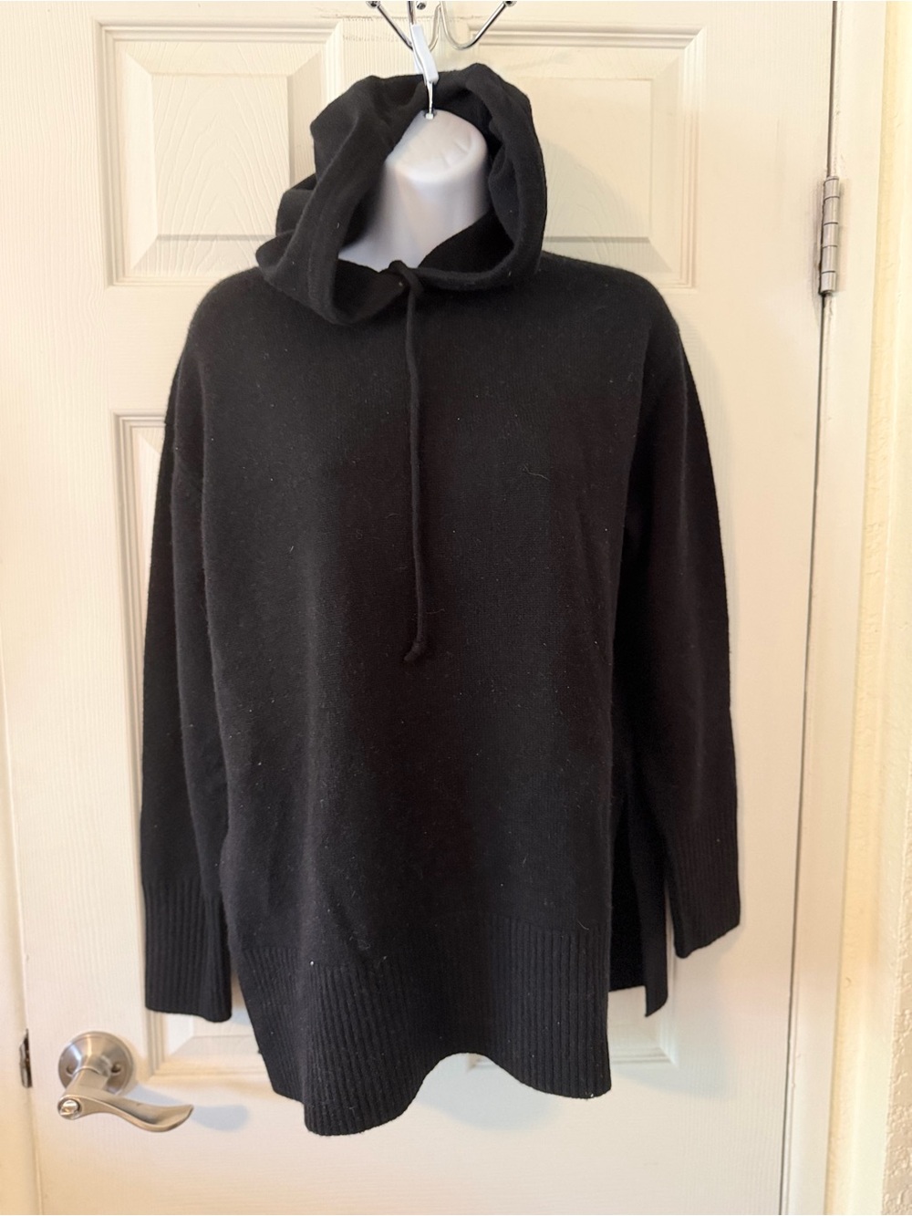 Athleta Black Crewneck Hoodie Sweater